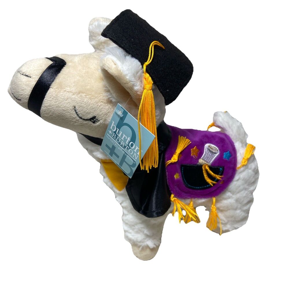 Burton & Burton Llama Graduation Plush 10" and 24 Graduate Advice Cards